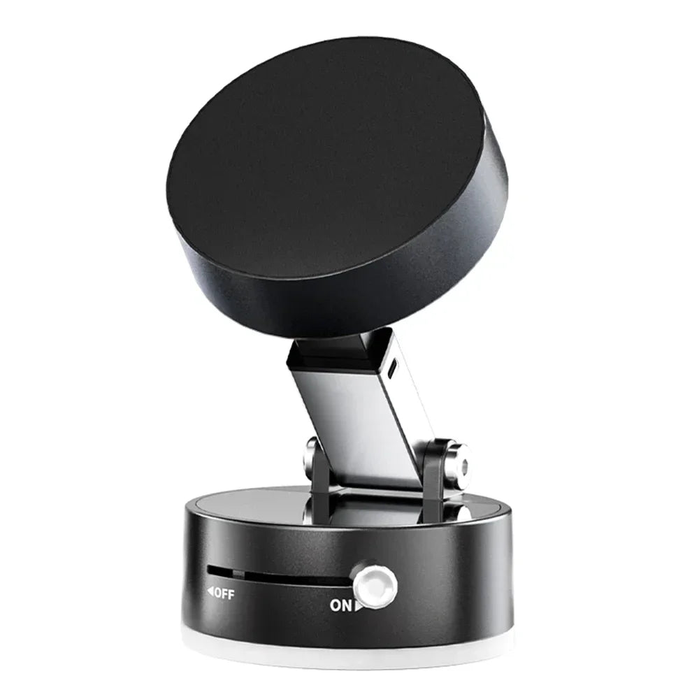 Vacuum Adsorption Magnetic Suction Cup Phone Mount Double Sided Hands-Free Magnetic Cell Phone Holder for Car/Gym/Mirror/Smoot